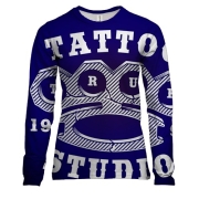 Женский 3D лонгслив с кастетом и Tattoo studio