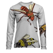 Жіночий 3D лонгслів з комахами