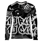 Жіночий 3D лонгслів No pain graffiti