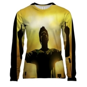 Жіночий 3D лонгслів з футболістом і жестом