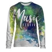 Женский 3D лонгслив Music Festival (2)