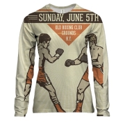 Женский 3D лонгслив Retro boxing