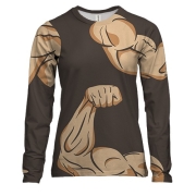 Жіночий 3D лонгслів з ілюстрацією рук