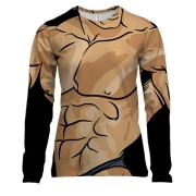 Жіночий 3D лонгслів з ілюстрацією тіла