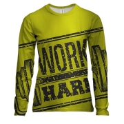 Жіночий 3D лонгслів Work Hard