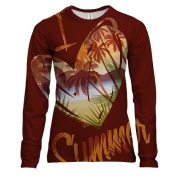 Женский 3D лонгслив i love summer