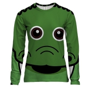 Жіночий 3D лонгслів з милим крокодилом