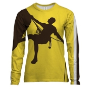 Женский 3D лонгслив с альпинистами