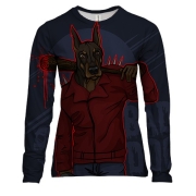 Жіночий 3D лонгслів Bad dog