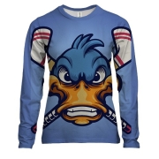 Жіночий 3D лонгслів з качкою хокеїстом