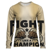 Жіночий 3D лонгслів Fight like a champion