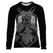 Жіночий 3D лонгслів з кенгуру боксером