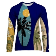 Жіночий 3D лонгслів з дошками для серфінгу