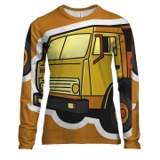 Жіночий 3D лонгслів з КАМАЗом