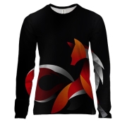 Женский 3D лонгслив со стильной лисой