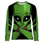 Жіночий 3D лонгслів з крутим прибульцем