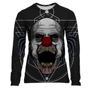 Жіночий 3D лонгслів зі злим клоуном