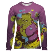 Жіночий 3D лонгслів з добрим зомбі