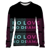 Женский 3D лонгслив No love No drama