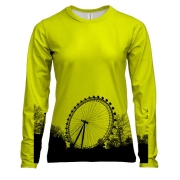 Женский 3D лонгслив с чернобыльским обзорным колесом