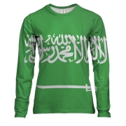 Женский 3D лонгслив с флагом Саудовской Аравии