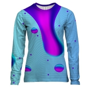 Женский 3D лонгслив с лавовой жидкостью