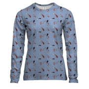 Женский 3D лонгслив с рыбками