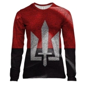 Жіночий 3D лонгслів з прапором ОУН і гербом України