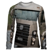 Жіночий 3D лонгслів volkswagen tractor