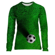 Женский 3D лонгслив Мяч на поле