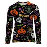 Жіночий 3D лонгслів Happy Halloween