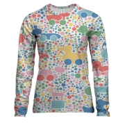 Жіночий 3D лонгслів з дитячими шпалерами