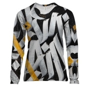 Женский 3D лонгслив с леттеринг граффити