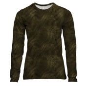 Женский 3D лонгслив с кожей рептилии