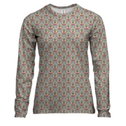 Жіночий 3D лонгслів з текстурою шпалер (2)