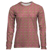 Жіночий 3D лонгслів з полуничною текстурою