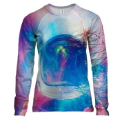 Жіночий 3D лонгслів з астронавтом в космосі