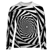 Жіночий 3D лонгслів з оптичною ілюзією