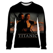 Женский 3D лонгслив с Розой и Джеком (Титаник)