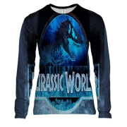 Женский 3D лонгслив с постером "Мир Юрского Периода"