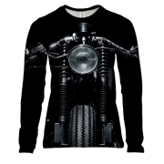 Жіночий 3D лонгслів з мотоциклом (Sons of Anarchy)