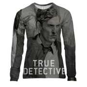 Женский 3D лонгслив True Detective