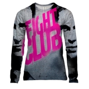 Женский 3D лонгслив Бойцовский клуб (2)