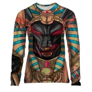 Женский 3D лонгслив со злым Анубисом