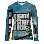 Женский 3D лонгслив GTA - V