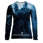 Жіночий 3D лонгслів Counter Strike - GO