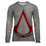 Жіночий 3D лонгслів з гербом ассасинов (Assassin's Creed)