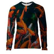 Женский 3D лонгслив с рыбками в аквариуме