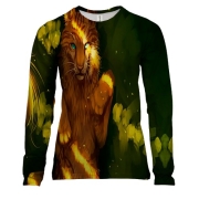 Жіночий 3D лонгслів з левицею