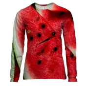 Жіночий 3D лонгслів з кавунами